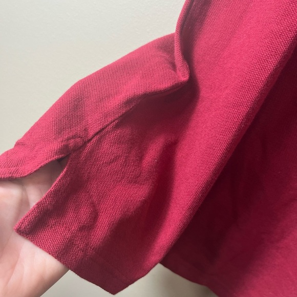 Eddie Bauer Cotton Polo Medium Short Sleeve Snap Button Golf Preppy Resortwear - Picture 6 of 9